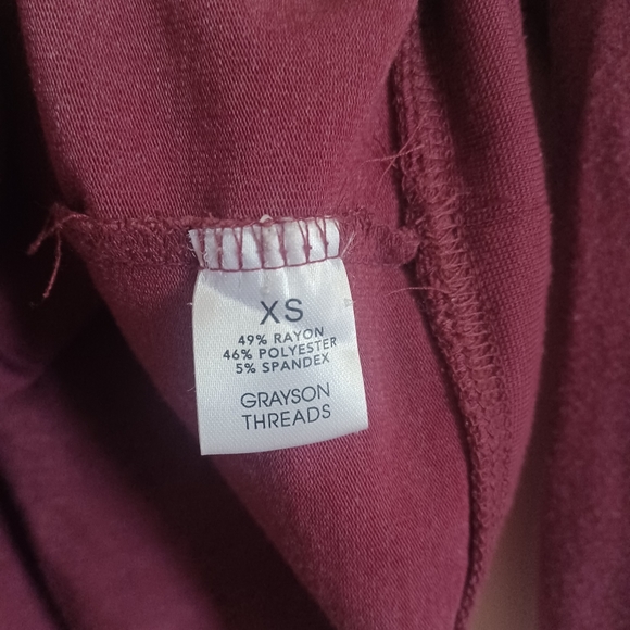 Maroon Grayson Threads XS Sweater, Peace Love Wine - Picture 3 of 5